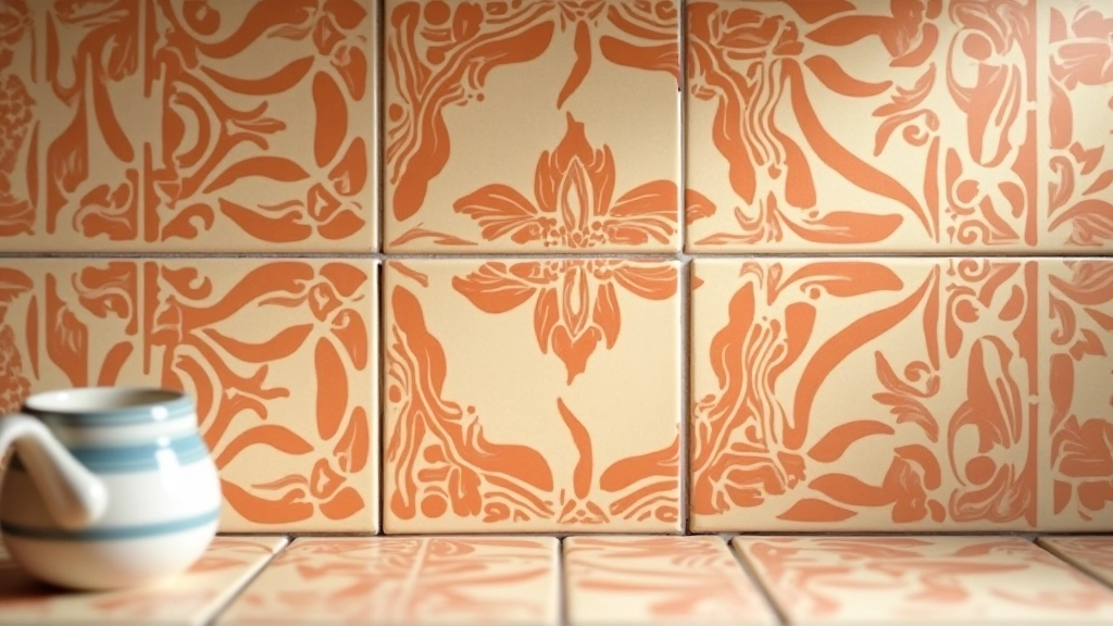 Detalhes de azulejos portugueses artesanais em cozinha