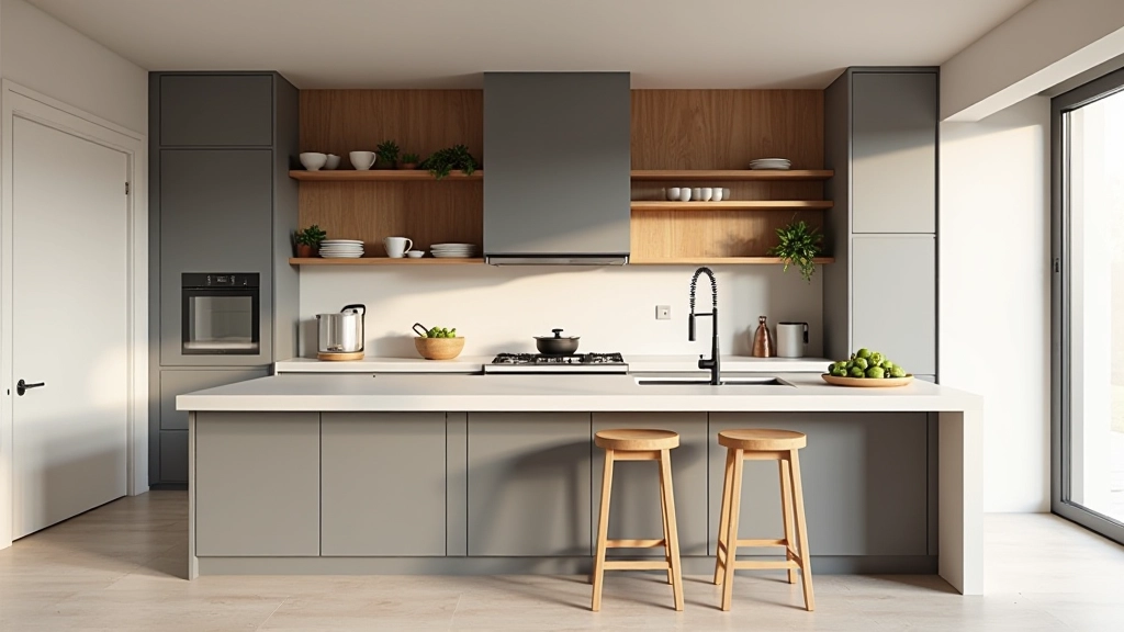 Cozinha com layout em triângulo de trabalho otimizado
