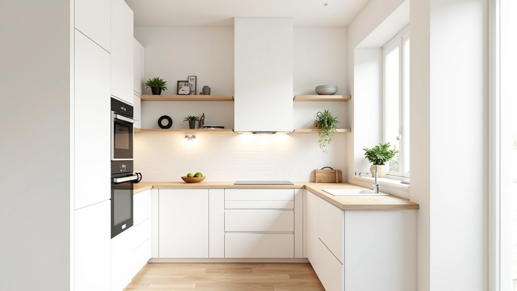 Cozinha pequena otimizada em Lisboa com design funcional